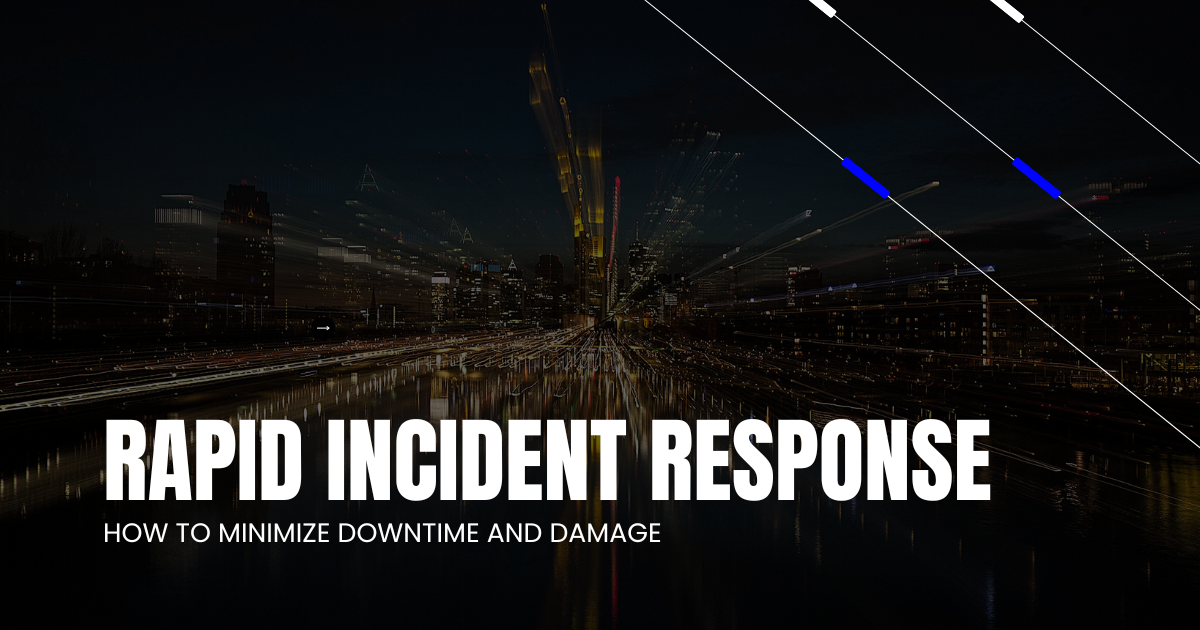 Rapid incident response process reducing system downtime