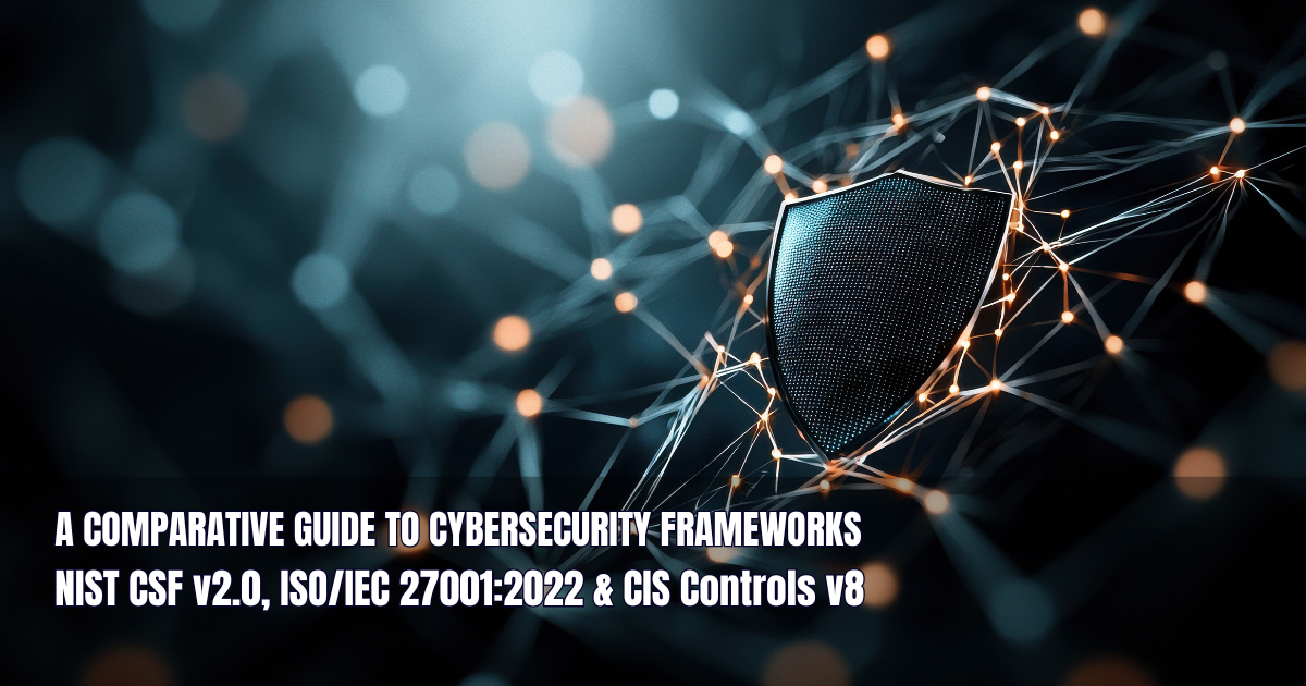 Cybersecurity Frameworks: NIST CSF v2.0, ISO/IEC 27001:2022, and CIS Controls v8